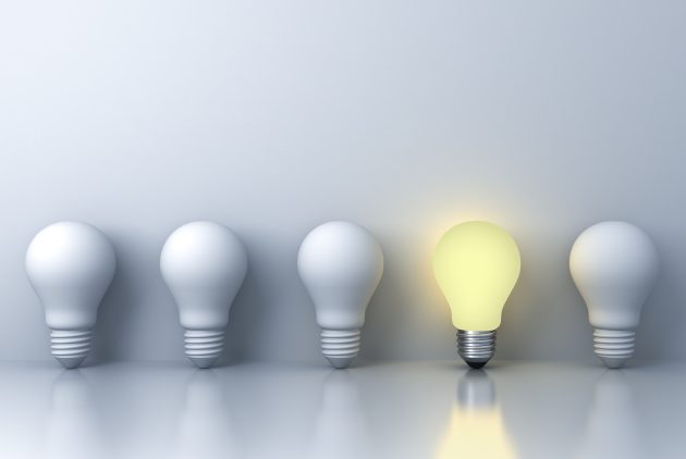light bulb imitating concept of consultancy